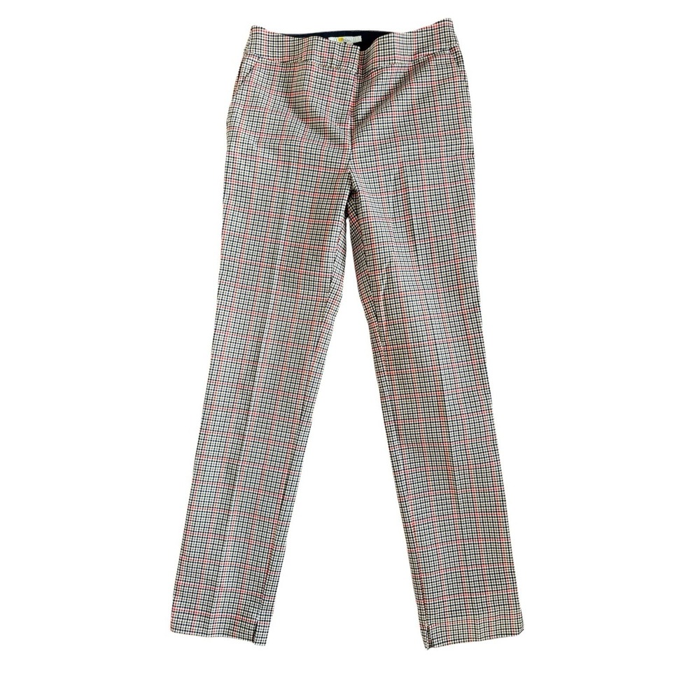 Boden Richmond Pants Houndstooth Multicolor Plaid Check Stretch Women's US 6R
